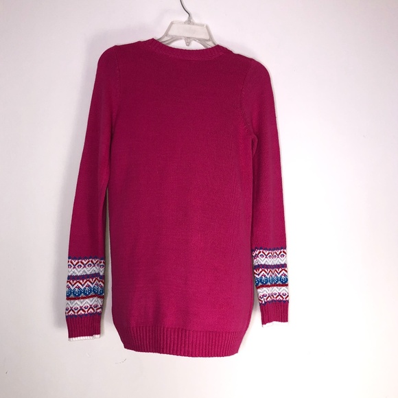 Maggie & Zoe Pink Llama Sweater ~Large US 14 - Picture 11 of 16